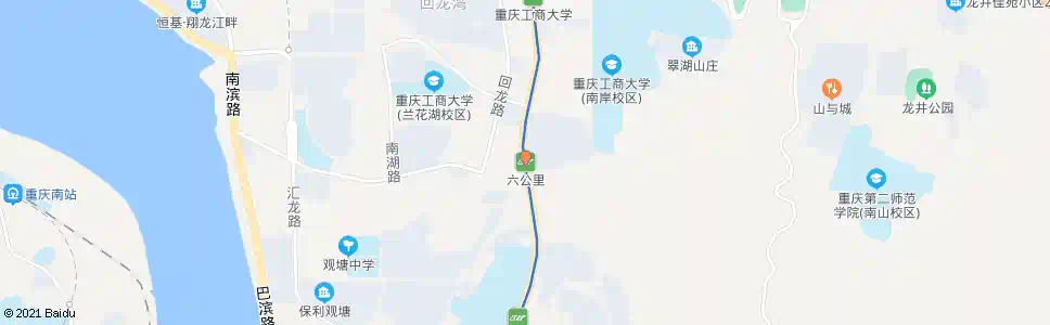重庆轨道六公里站_公交站地图_重庆公交_妙搜公交查询2025
