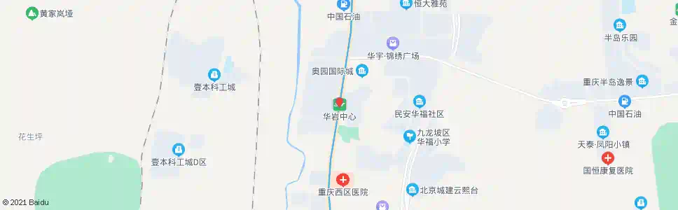 重庆华岩_公交站地图_重庆公交_妙搜公交查询2025