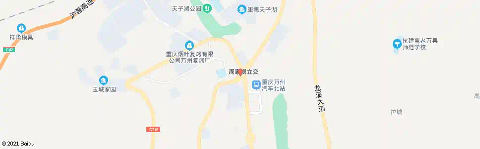 重庆周家坝立交桥_公交站地图_重庆公交_妙搜公交查询2025