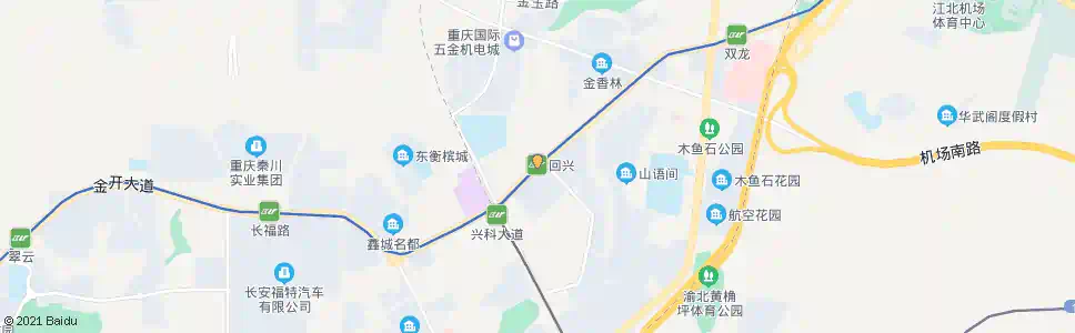 重庆回兴(轨道站)_公交站地图_重庆公交_妙搜公交查询2025