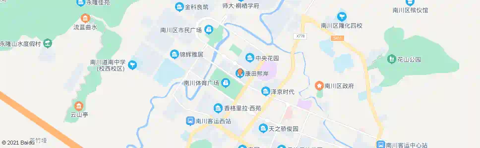 重庆康田熙岸_公交站地图_重庆公交_妙搜公交查询2025
