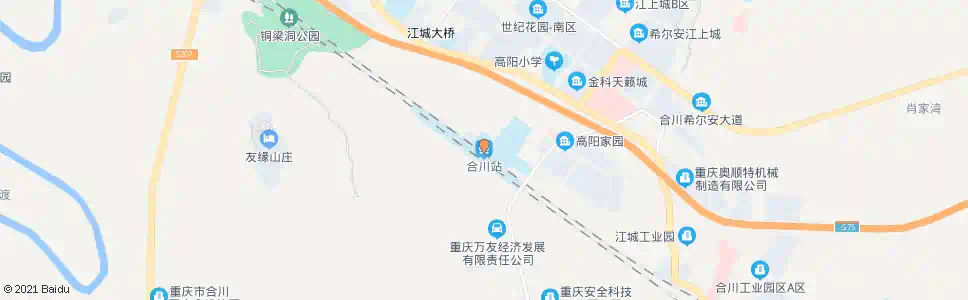 重庆合川火车站_公交站地图_重庆公交_妙搜公交查询2025