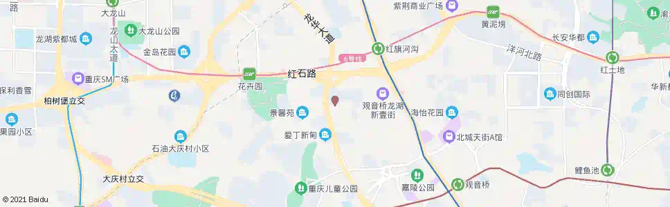 重庆建北四支路_公交站地图_重庆公交_妙搜公交查询2025