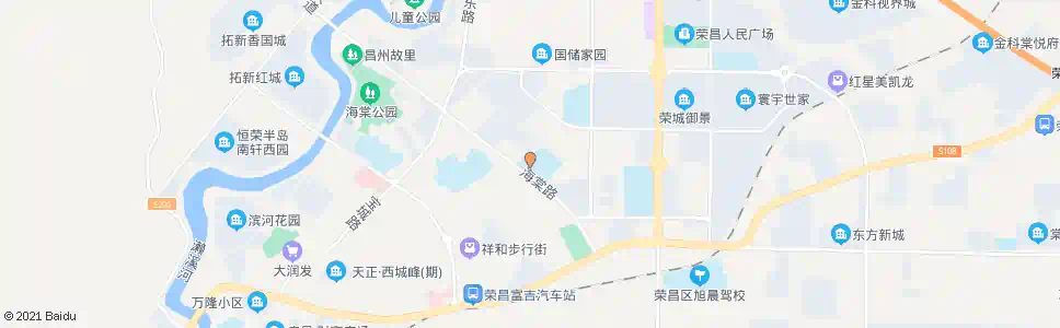 重庆荣昌体育馆_公交站地图_重庆公交_妙搜公交查询2025