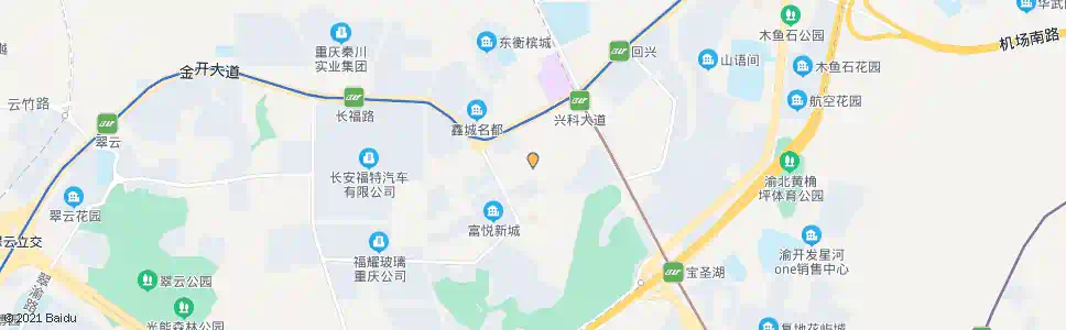 重庆兴科二路_公交站地图_重庆公交_妙搜公交查询2025