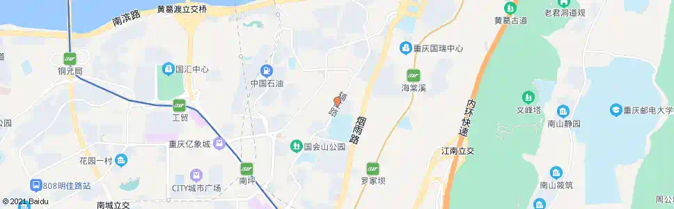 重庆江南丽景_公交站地图_重庆公交_妙搜公交查询2025