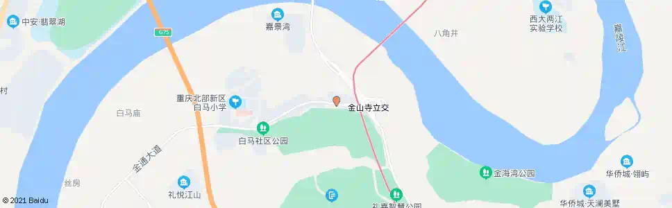 重庆金山果园_公交站地图_重庆公交_妙搜公交查询2025