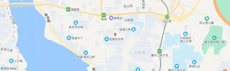 重庆回龙湾南湖支路_公交站地图_重庆公交_妙搜公交查询2025