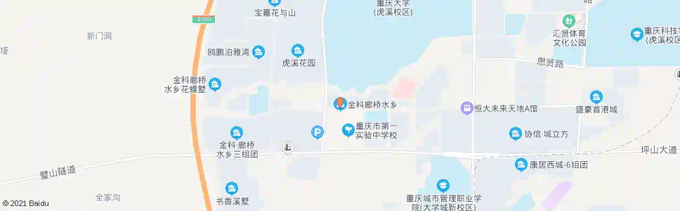 重庆学智路金科廊桥水乡_公交站地图_重庆公交_妙搜公交查询2025