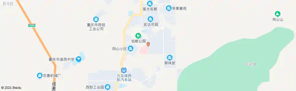 重庆西铝医院_公交站地图_重庆公交_妙搜公交查询2025