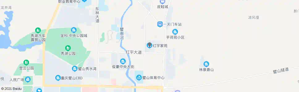 重庆红宇家苑_公交站地图_重庆公交_妙搜公交查询2025