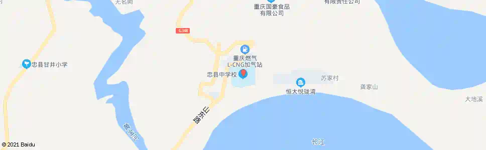 重庆忠县中学后门_公交站地图_重庆公交_妙搜公交查询2025