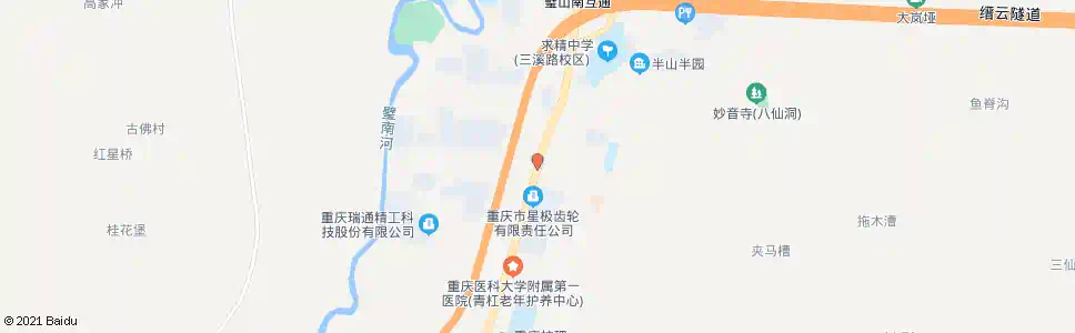 重庆青山医院_公交站地图_重庆公交_妙搜公交查询2025