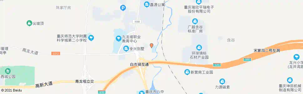 重庆含谷_公交站地图_重庆公交_妙搜公交查询2025