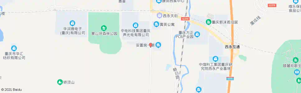 重庆西永安置房_公交站地图_重庆公交_妙搜公交查询2025