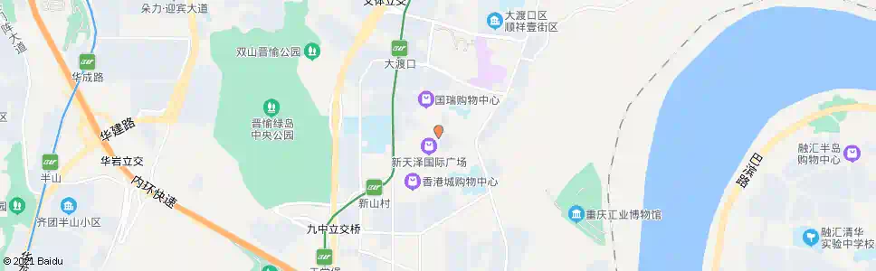 重庆宏声路沃尔玛_公交站地图_重庆公交_妙搜公交查询2025