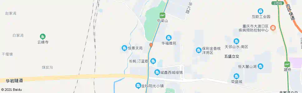 重庆民安华福1站_公交站地图_重庆公交_妙搜公交查询2025