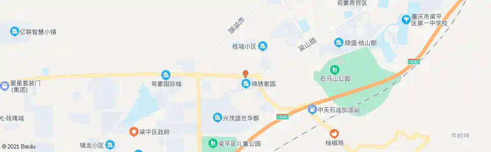 重庆锦绣家园_公交站地图_重庆公交_妙搜公交查询2025