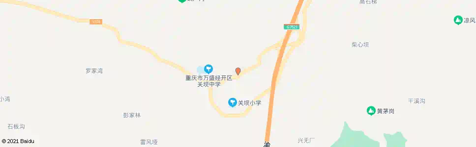 重庆关坝镇_公交站地图_重庆公交_妙搜公交查询2025