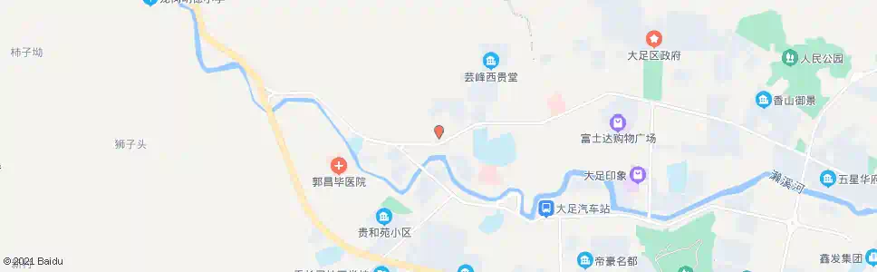 重庆大足区交巡警支队_公交站地图_重庆公交_妙搜公交查询2025