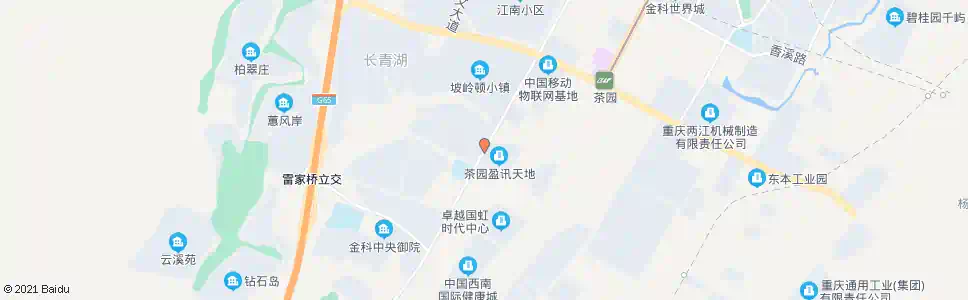 重庆茶花小镇_公交站地图_重庆公交_妙搜公交查询2025
