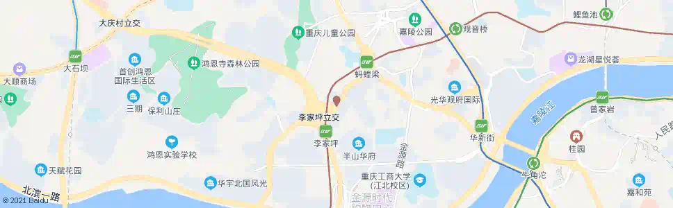 重庆李家坪立交_公交站地图_重庆公交_妙搜公交查询2025