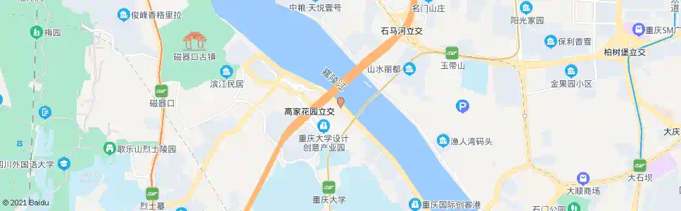 重庆高家花园_公交站地图_重庆公交_妙搜公交查询2025