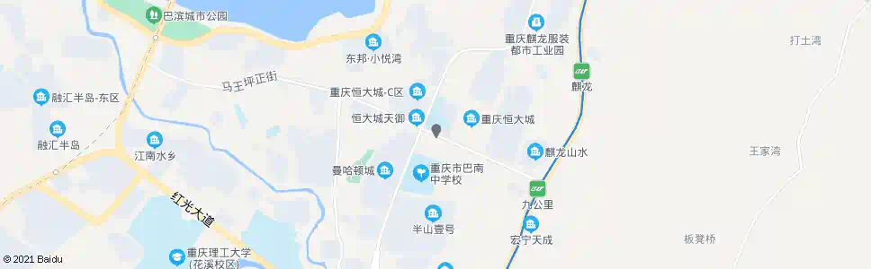 重庆巴南大道中_公交站地图_重庆公交_妙搜公交查询2025