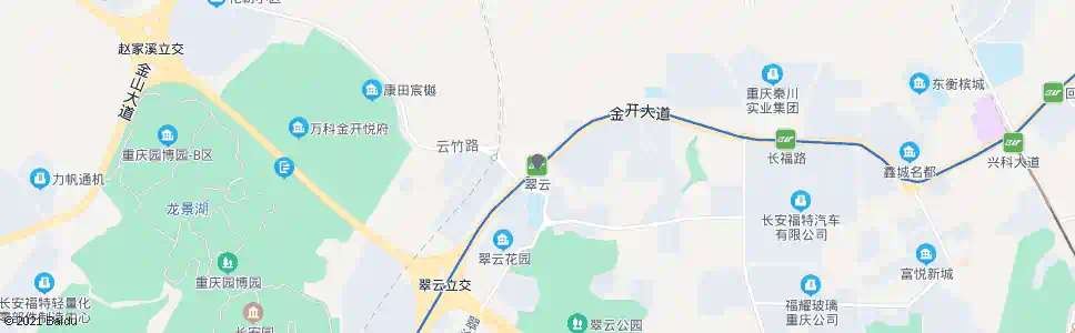 重庆轨道翠云站_公交站地图_重庆公交_妙搜公交查询2025