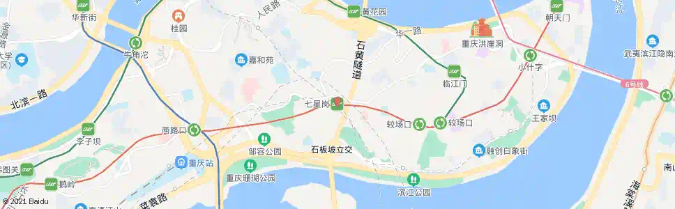 重庆七星岗站_公交站地图_重庆公交_妙搜公交查询2025
