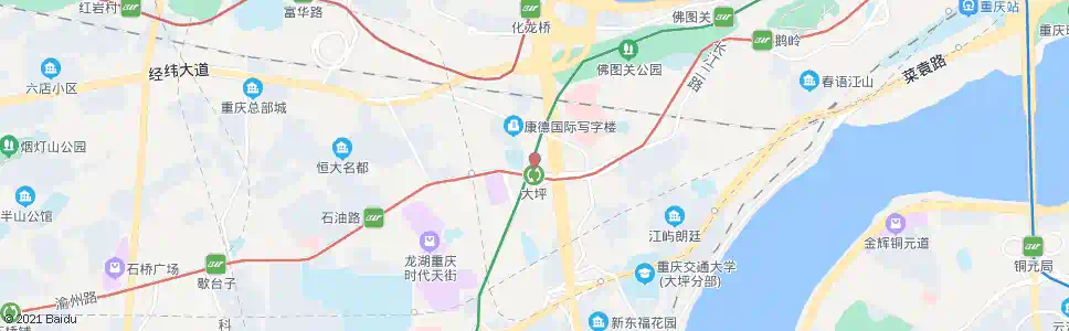重庆大坪站_公交站地图_重庆公交_妙搜公交查询2025