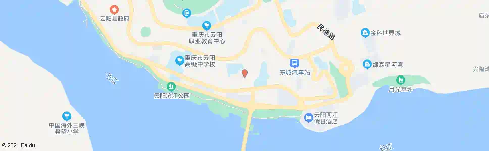 重庆云阳第三人民医院_公交站地图_重庆公交_妙搜公交查询2025