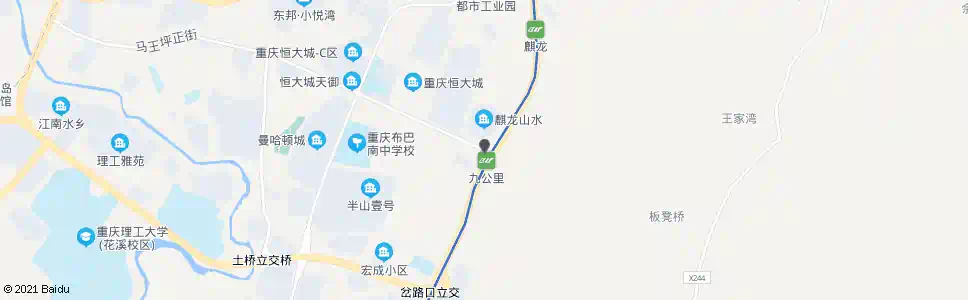 重庆巴南大道路口南_公交站地图_重庆公交_妙搜公交查询2025
