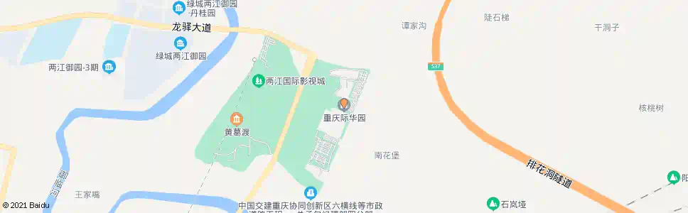 重庆际华园_公交站地图_重庆公交_妙搜公交查询2025