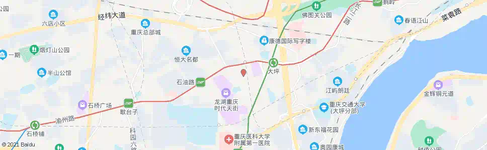 重庆大坪七牌坊_公交站地图_重庆公交_妙搜公交查询2025