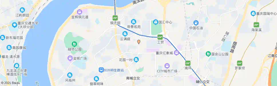 重庆长江村_公交站地图_重庆公交_妙搜公交查询2025