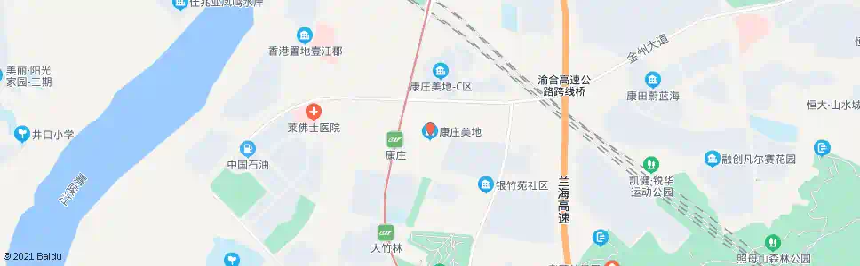 重庆康庄美地_公交站地图_重庆公交_妙搜公交查询2025