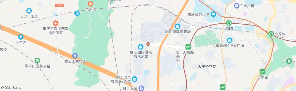 重庆融汇温泉路口_公交站地图_重庆公交_妙搜公交查询2025