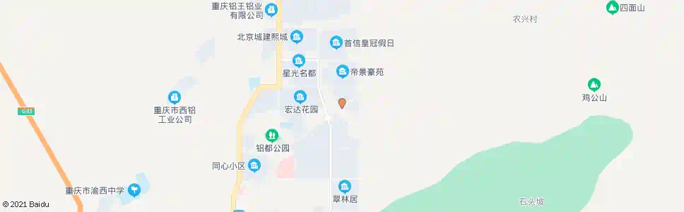 重庆铝城东路_公交站地图_重庆公交_妙搜公交查询2025