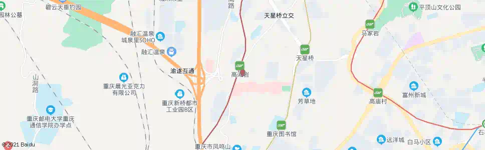 重庆都市花园_公交站地图_重庆公交_妙搜公交查询2025