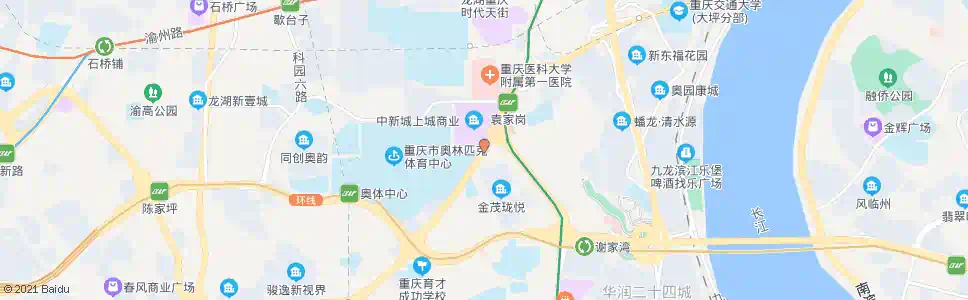 重庆奥体车市_公交站地图_重庆公交_妙搜公交查询2025