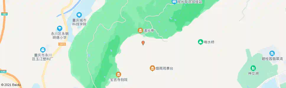 重庆大鹏山庄_公交站地图_重庆公交_妙搜公交查询2025
