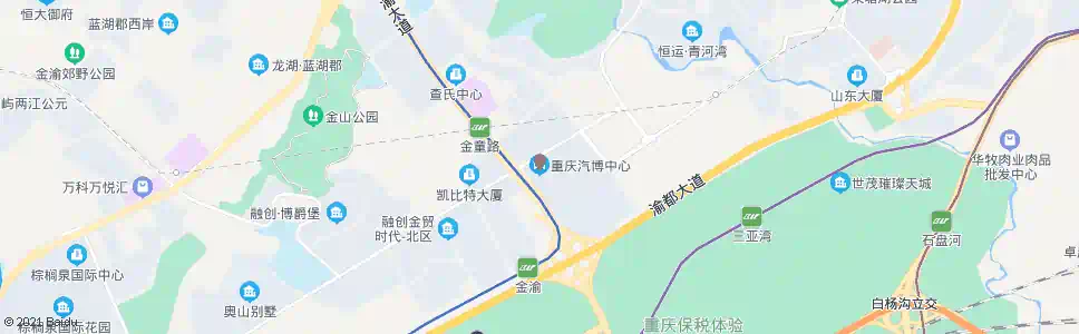 重庆汽博中心2站_公交站地图_重庆公交_妙搜公交查询2025