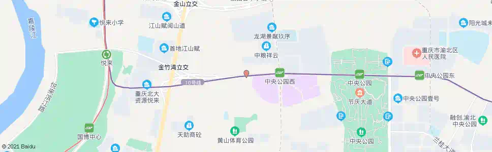 重庆同茂大道3站_公交站地图_重庆公交_妙搜公交查询2025