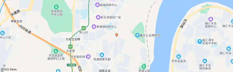 重庆新工二村_公交站地图_重庆公交_妙搜公交查询2025
