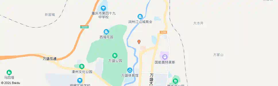重庆万盛建行_公交站地图_重庆公交_妙搜公交查询2025