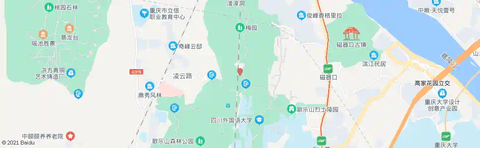 重庆白公馆_公交站地图_重庆公交_妙搜公交查询2025