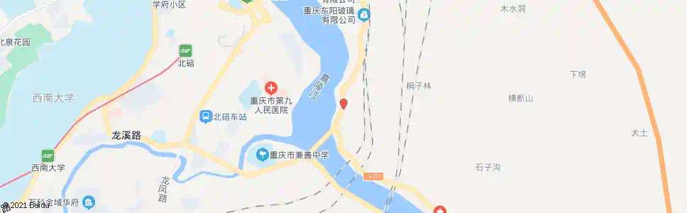 重庆朝阳桥北_公交站地图_重庆公交_妙搜公交查询2025