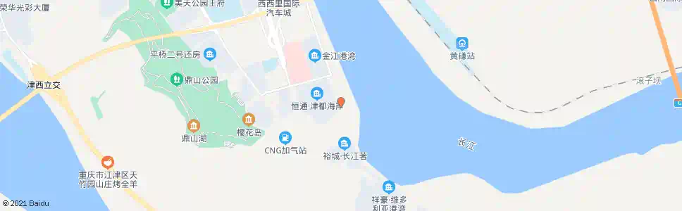 重庆津都海岸_公交站地图_重庆公交_妙搜公交查询2025
