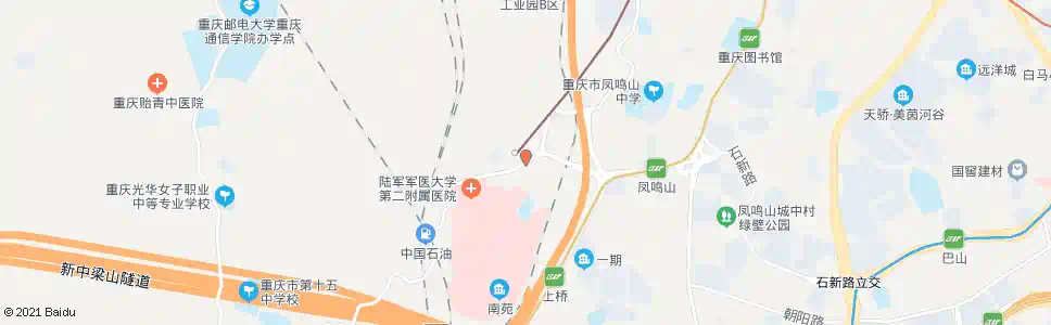 重庆新桥正街_公交站地图_重庆公交_妙搜公交查询2025